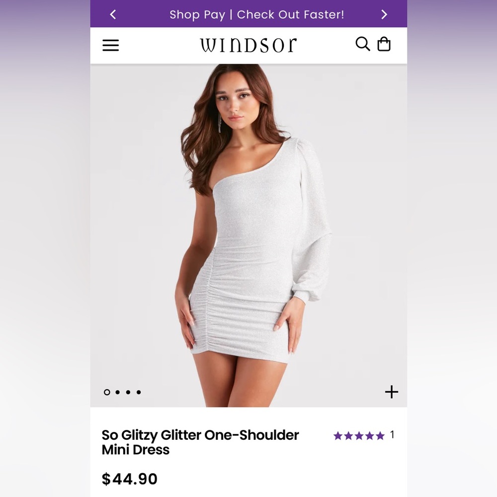 New with tags from Windsor. $35. Sold out online. Beautiful one shoulder dress.